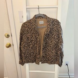 American Eagle Cheetah Button Up